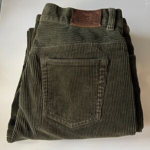 Vtg Ralph Lauren Olive Corduroy Pants